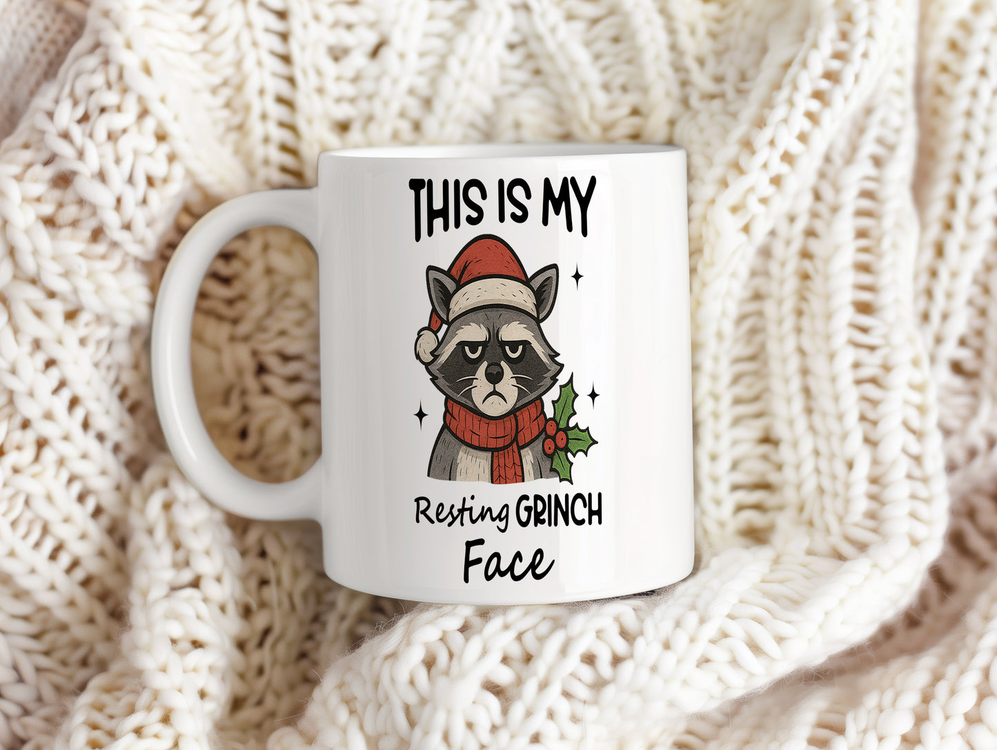Hrnek s vtipným nápisem – Resting GRINCH