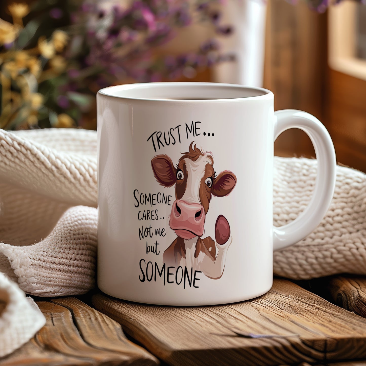 Hrnek s vtipným nápisem – Trust me...