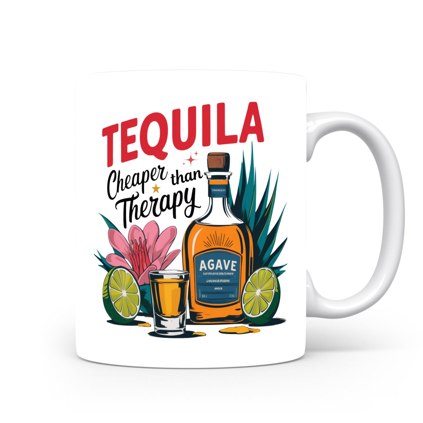 Hrnek s vtipným nápisem – TEQUILA Cheaper