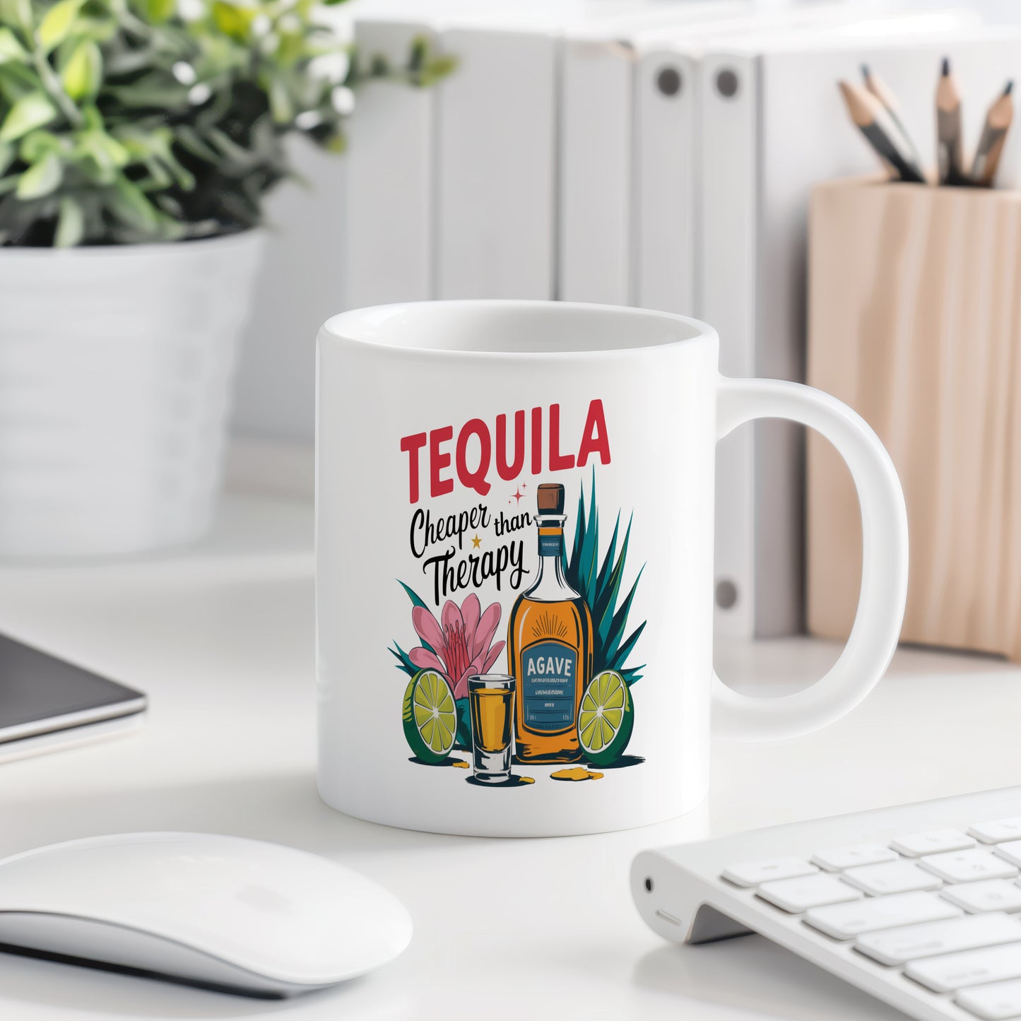 Hrnek s vtipným nápisem – TEQUILA Cheaper