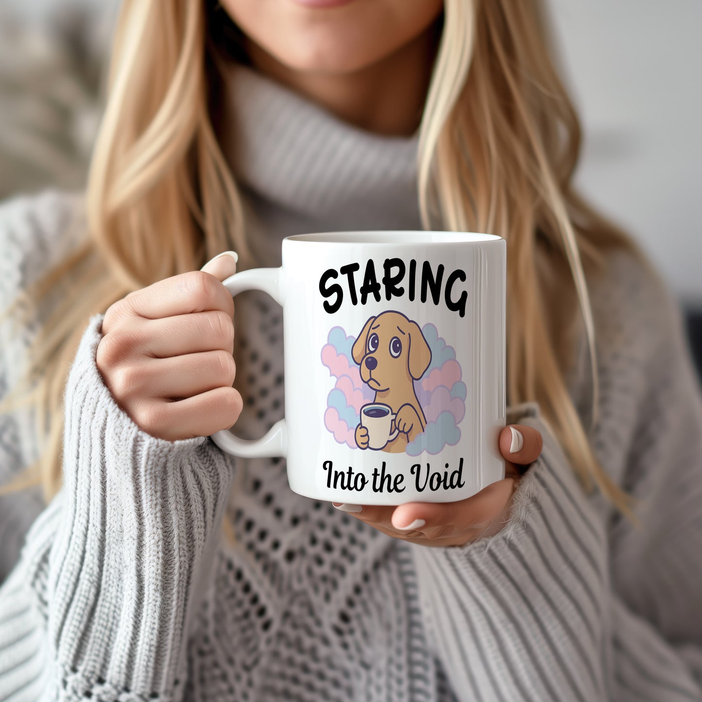 Hrnek s vtipným nápisem – Staring