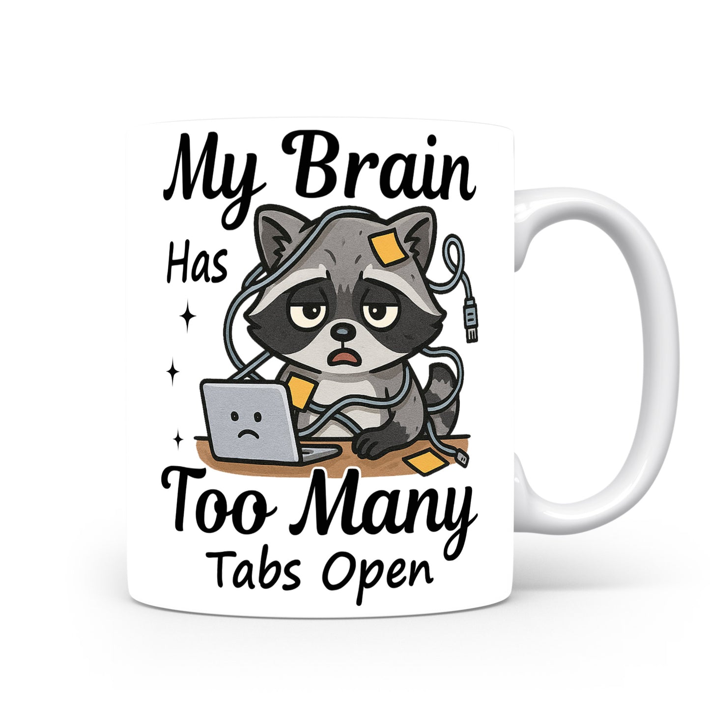 Hrnek s vtipným nápisem – My Brain Has