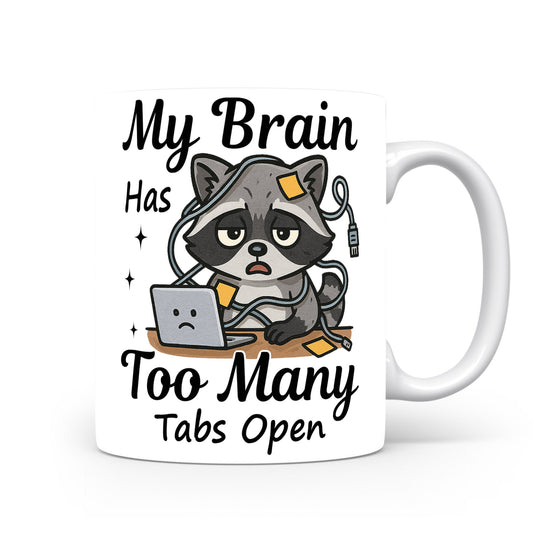 Hrnek s vtipným nápisem – My Brain Has