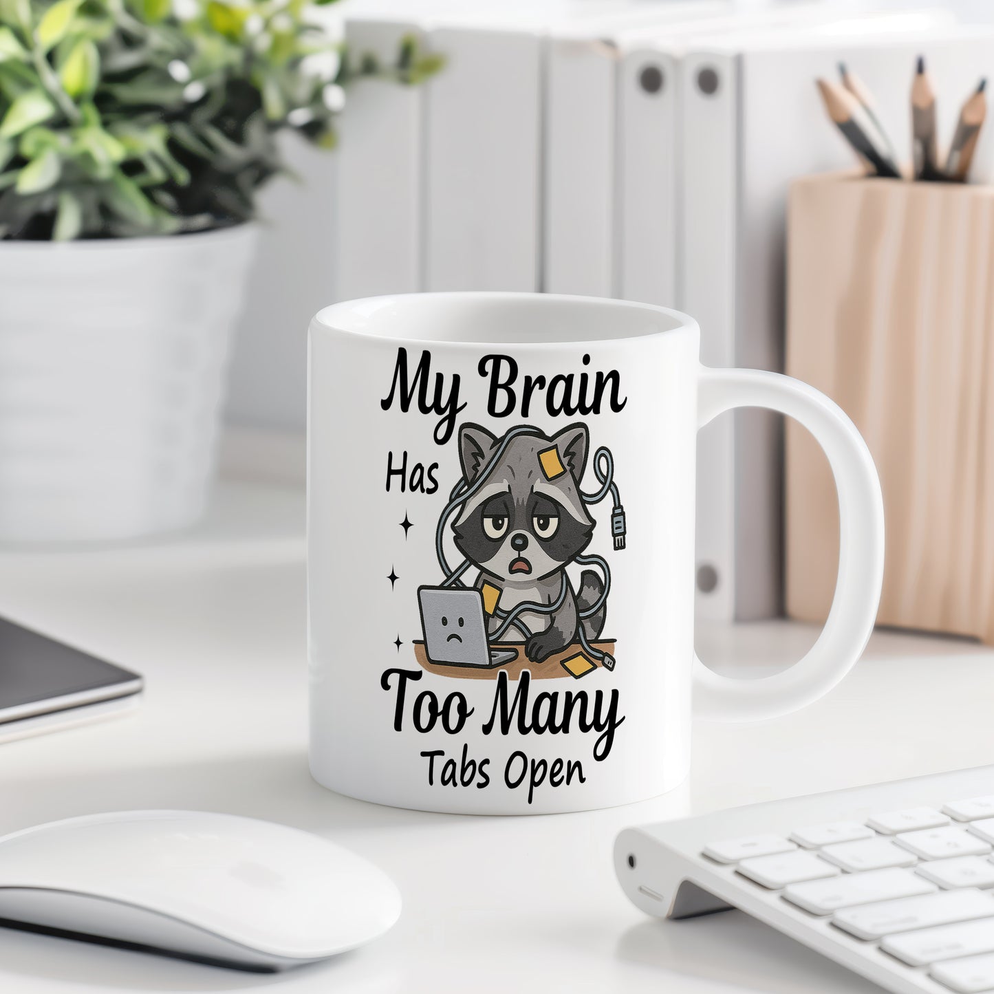 Hrnek s vtipným nápisem – My Brain Has