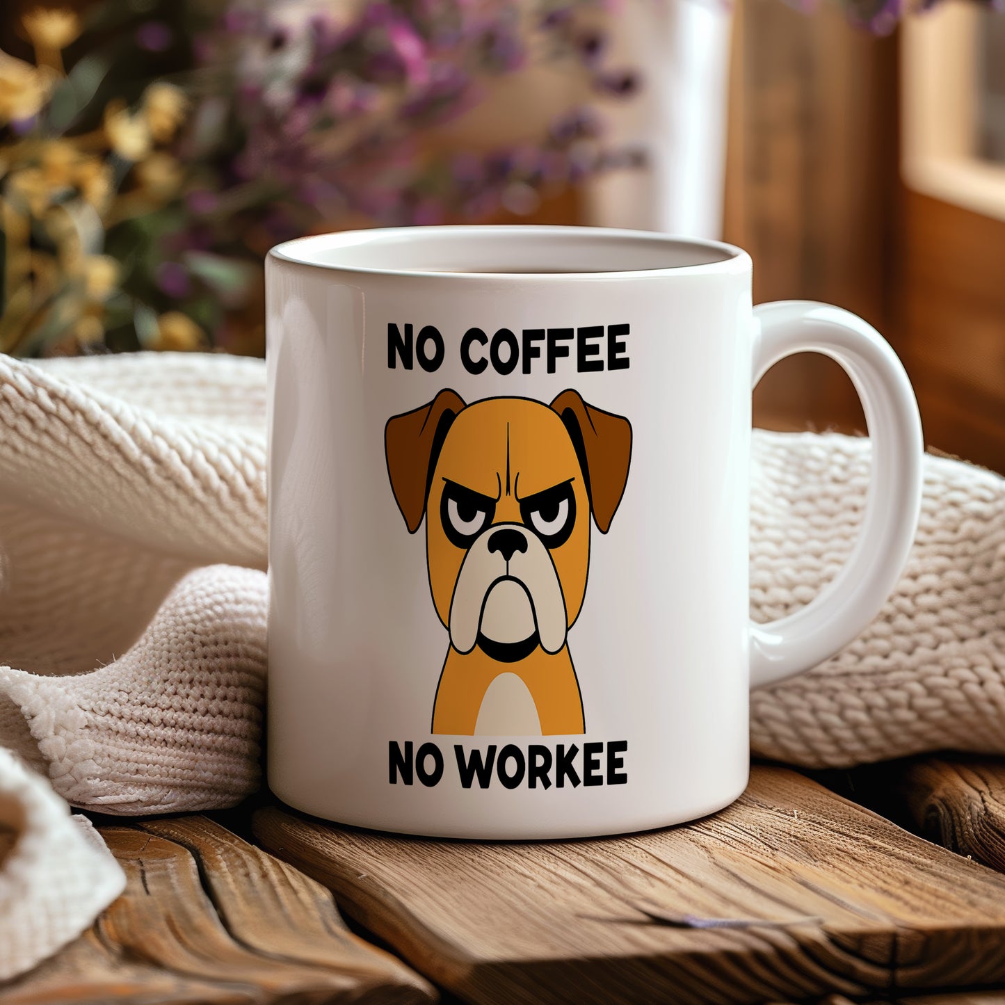 Hrnek s vtipným nápisem – NO COFFEE
