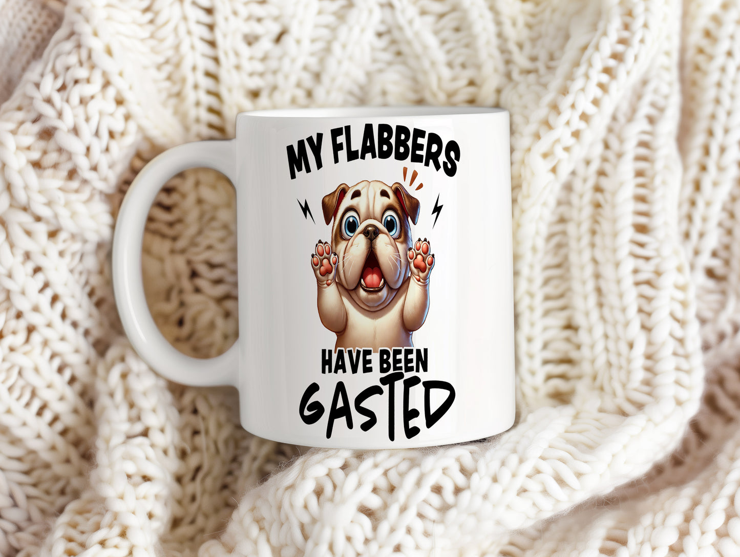 Hrnek s vtipným nápisem – My Flabbers
