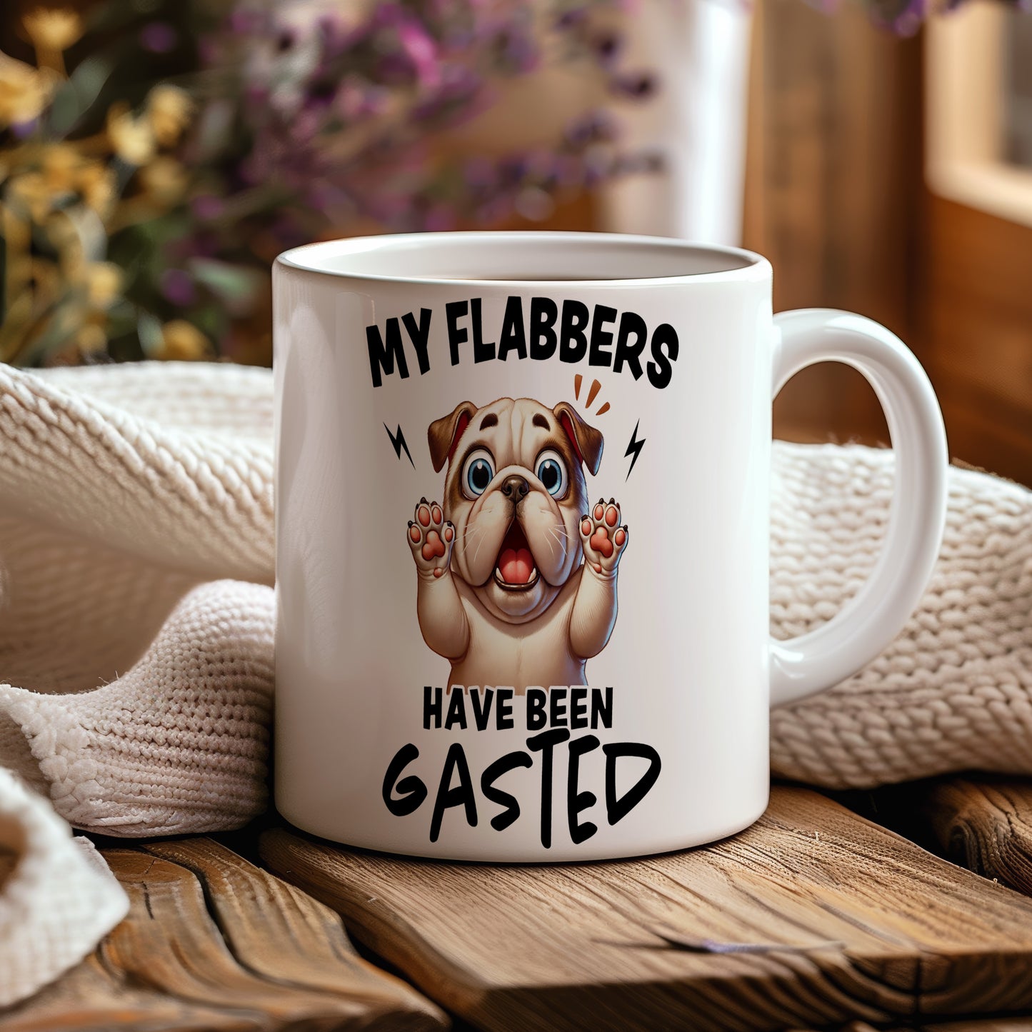 Hrnek s vtipným nápisem – My Flabbers