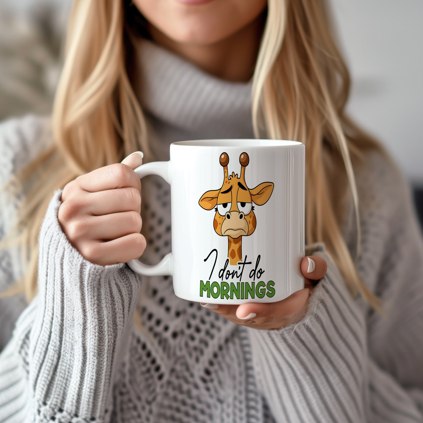 Hrnek s vtipným nápisem – I don't do