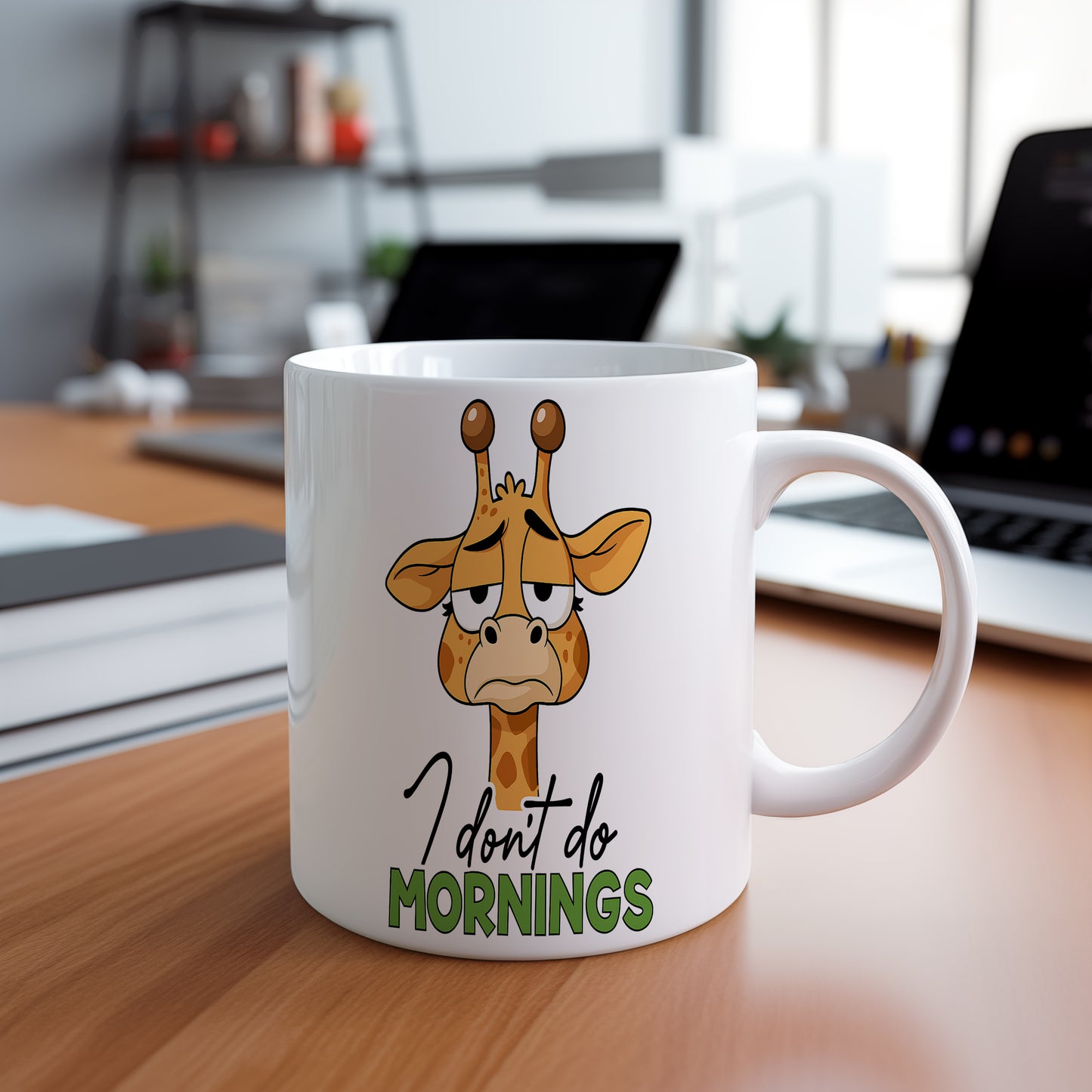Hrnek s vtipným nápisem – I don't do