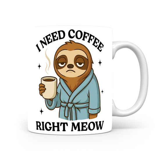 Hrnek s vtipným nápisem – I NEED COFFEE