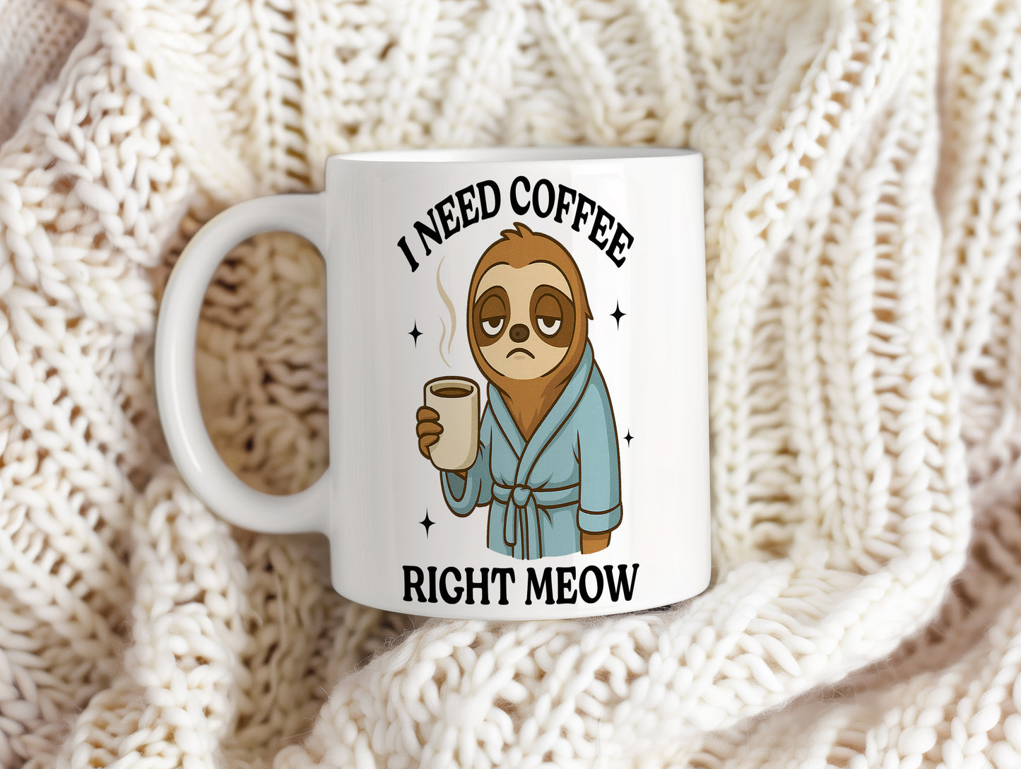 Hrnek s vtipným nápisem – I NEED COFFEE