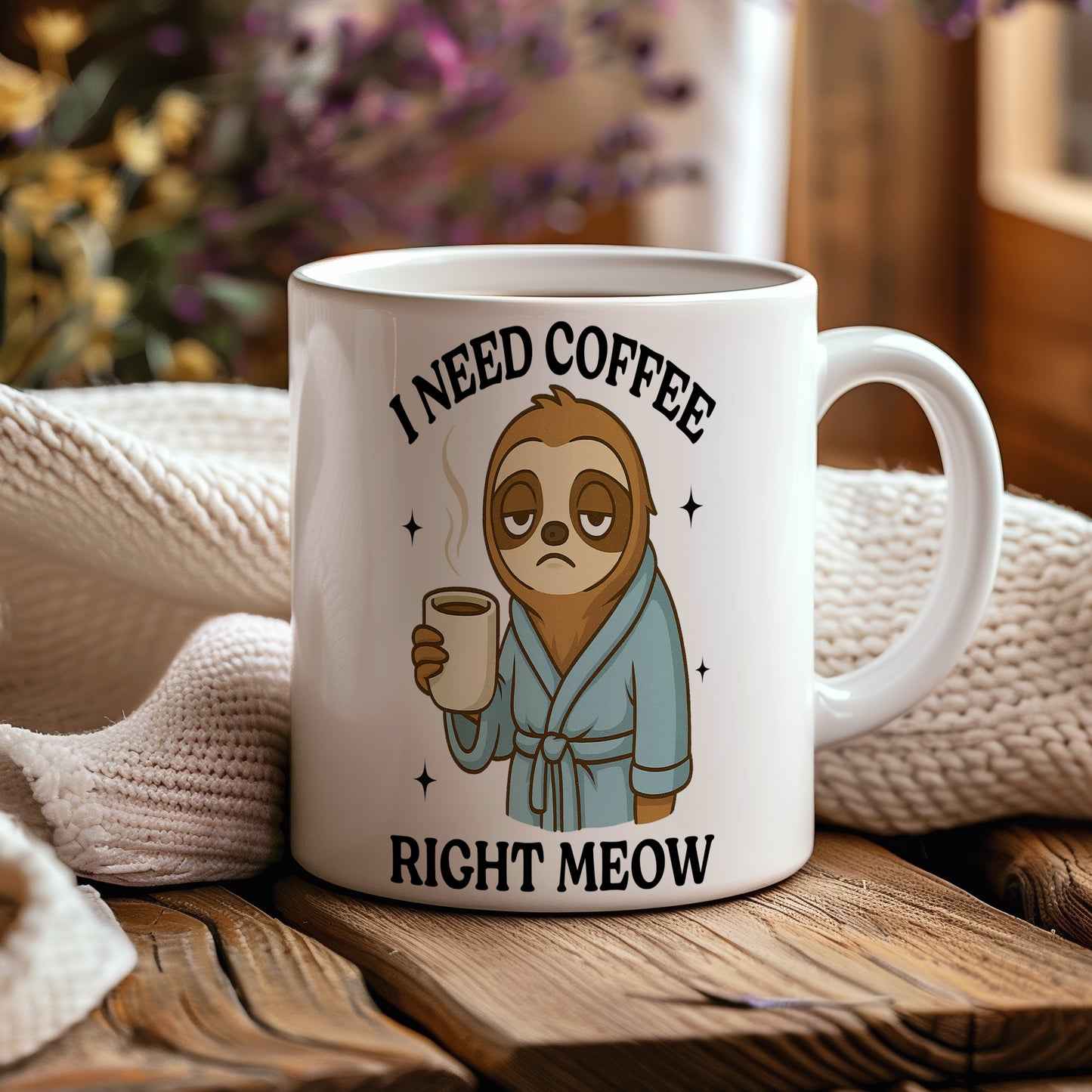 Hrnek s vtipným nápisem – I NEED COFFEE