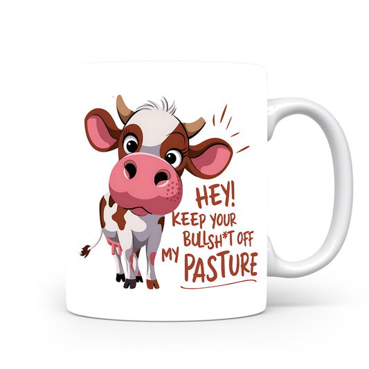 Hrnek s vtipným nápisem – KEEP YOUR BULLSH*T