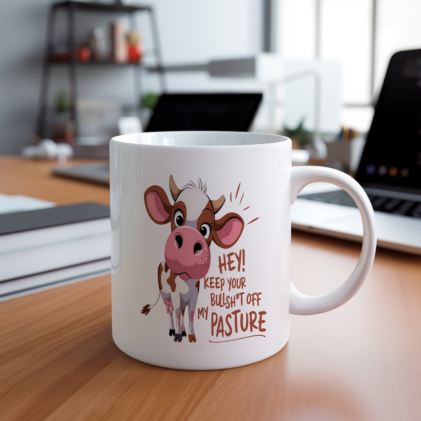 Hrnek s vtipným nápisem – KEEP YOUR BULLSH*T