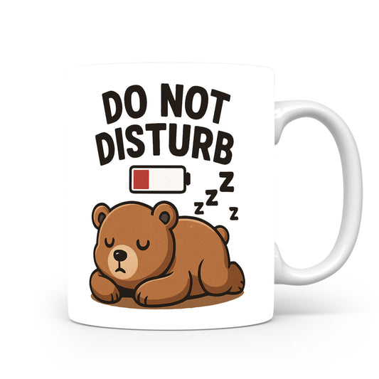 Hrnek s vtipným nápisem – DO NOT DISTURB