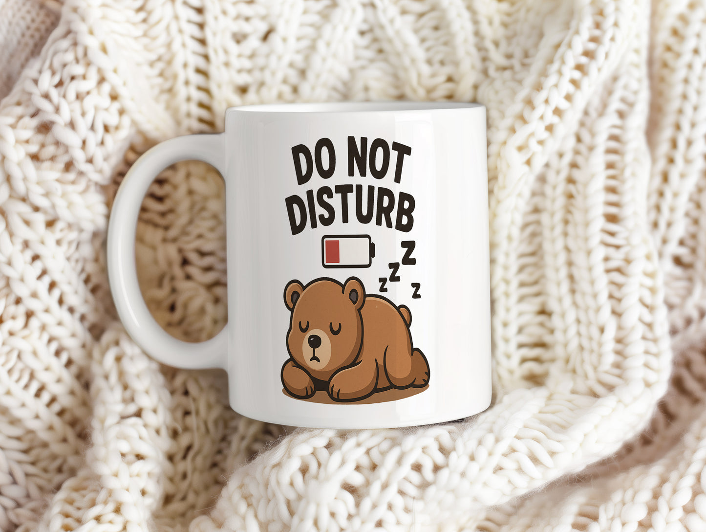 Hrnek s vtipným nápisem – DO NOT DISTURB