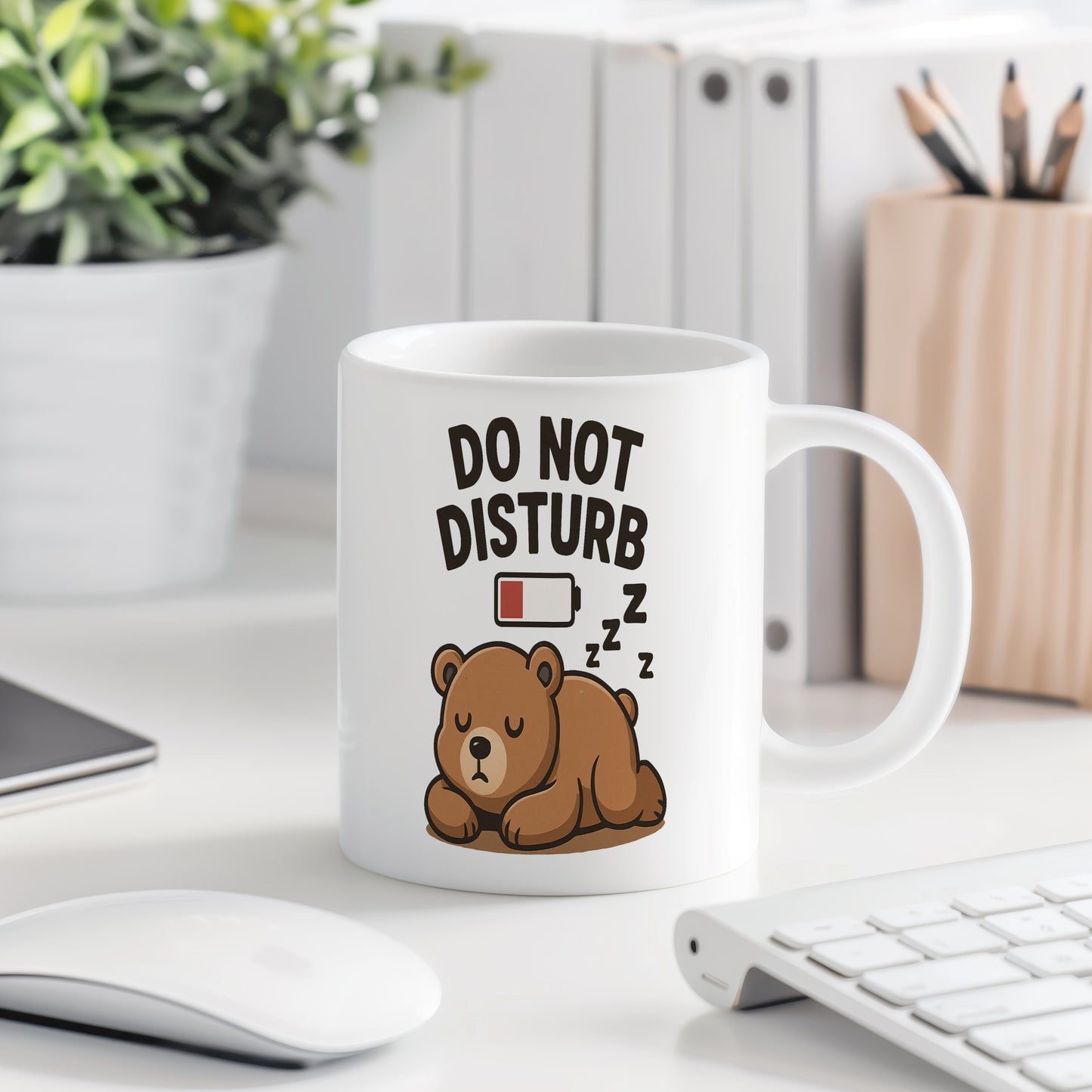 Hrnek s vtipným nápisem – DO NOT DISTURB