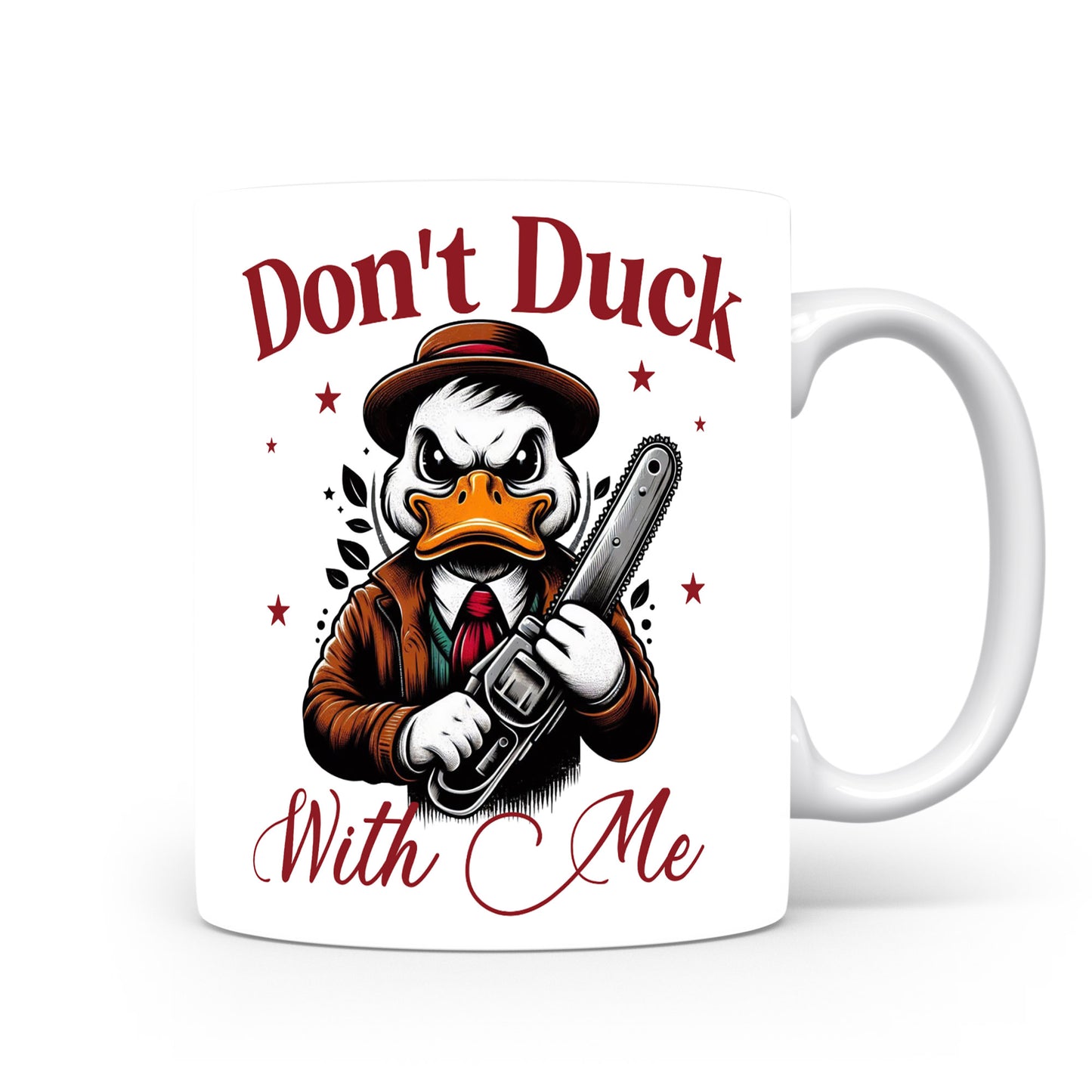 Hrnek s vtipným nápisem – Don't Duck
