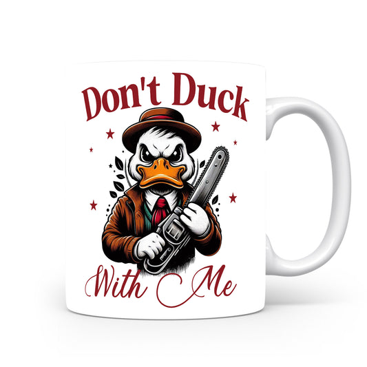 Hrnek s vtipným nápisem – Don't Duck