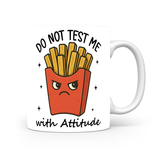 Hrnek s vtipným nápisem – DO NOT TEST ME