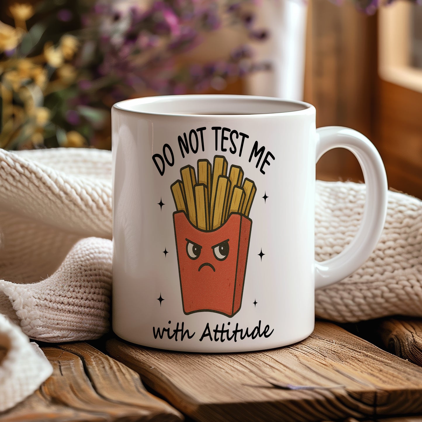 Hrnek s vtipným nápisem – DO NOT TEST ME