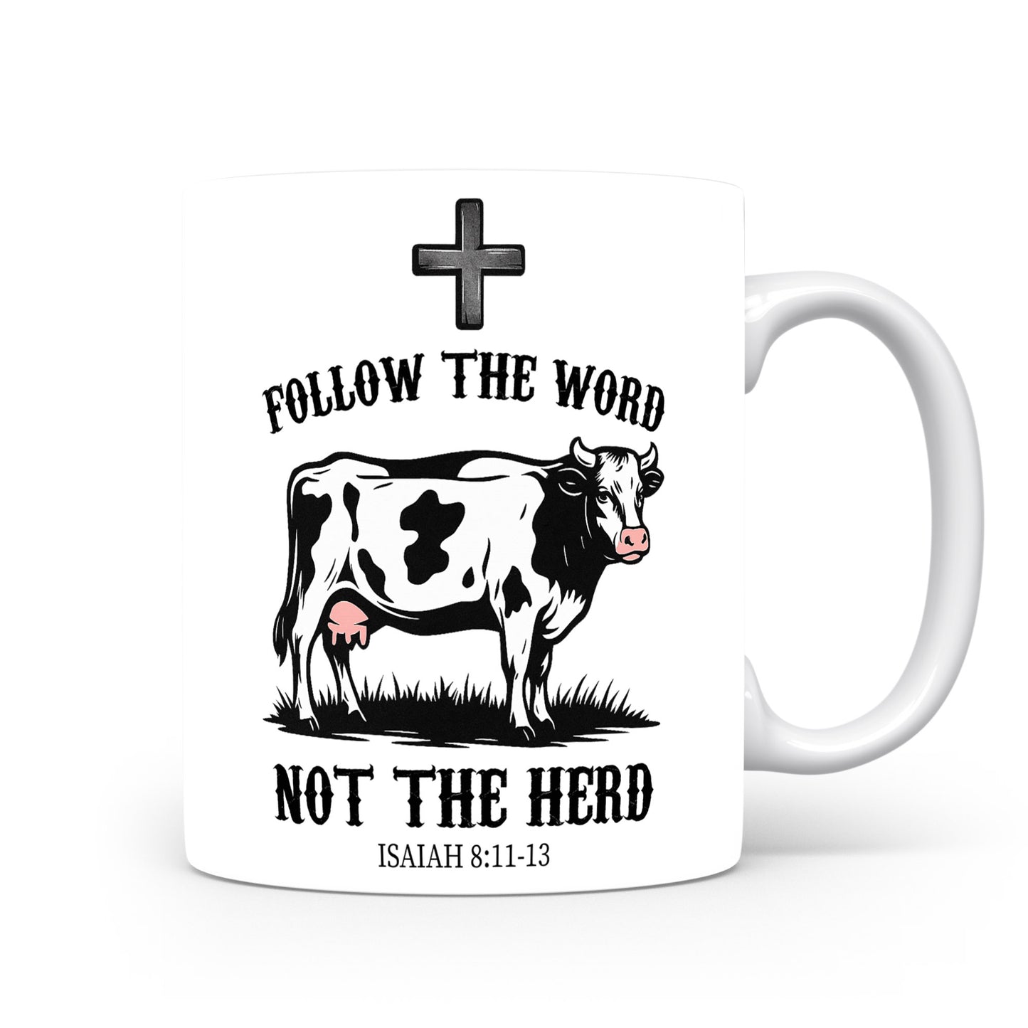 Hrnek s vtipným nápisem – FOLLOW THE WORD