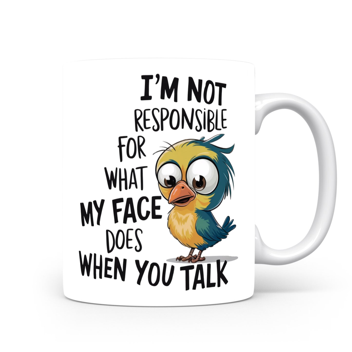 Hrnek s vtipným nápisem – I'M NOT RESPONSIBLE