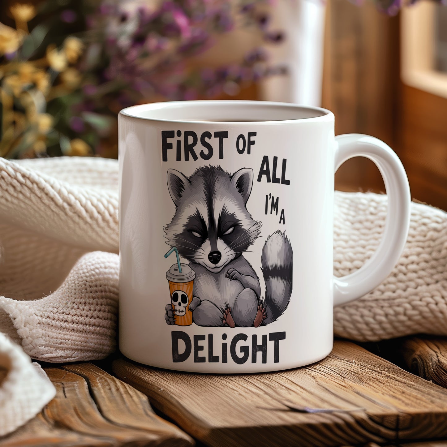 Hrnek s vtipným nápisem – FIRST OF ALL