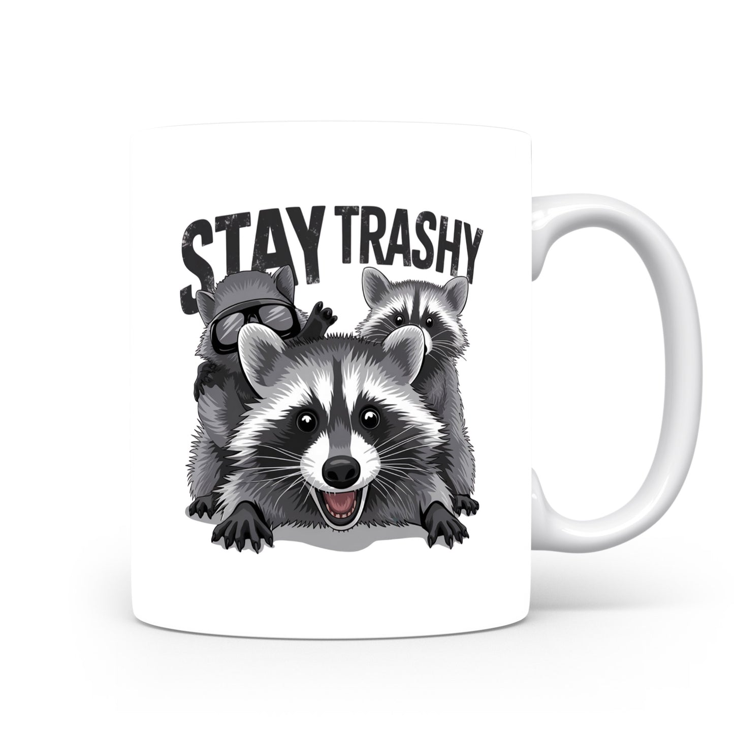 Hrnek s vtipným nápisem – STAY TRASHY