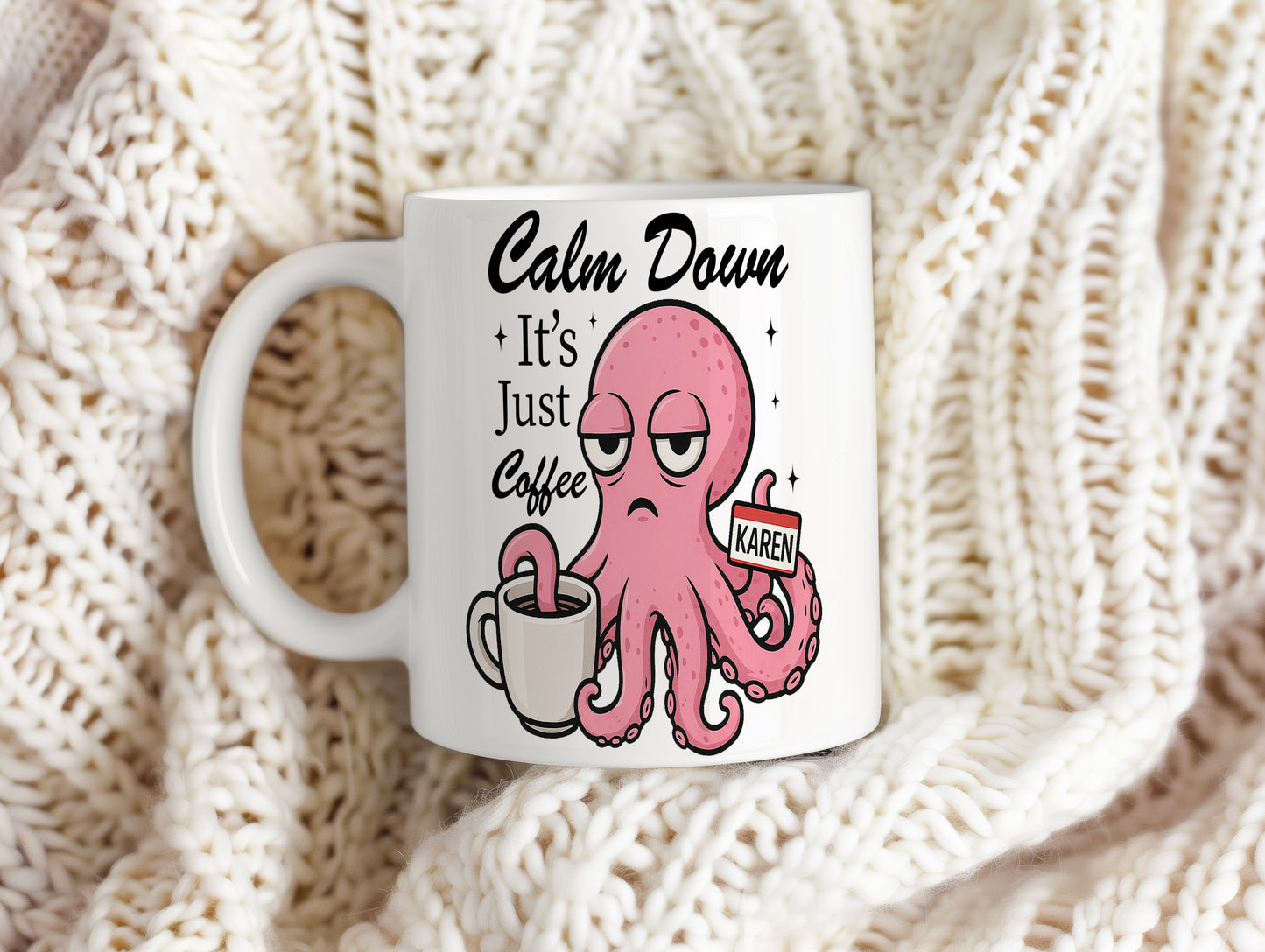 Hrnek s vtipným nápisem – Calm Down