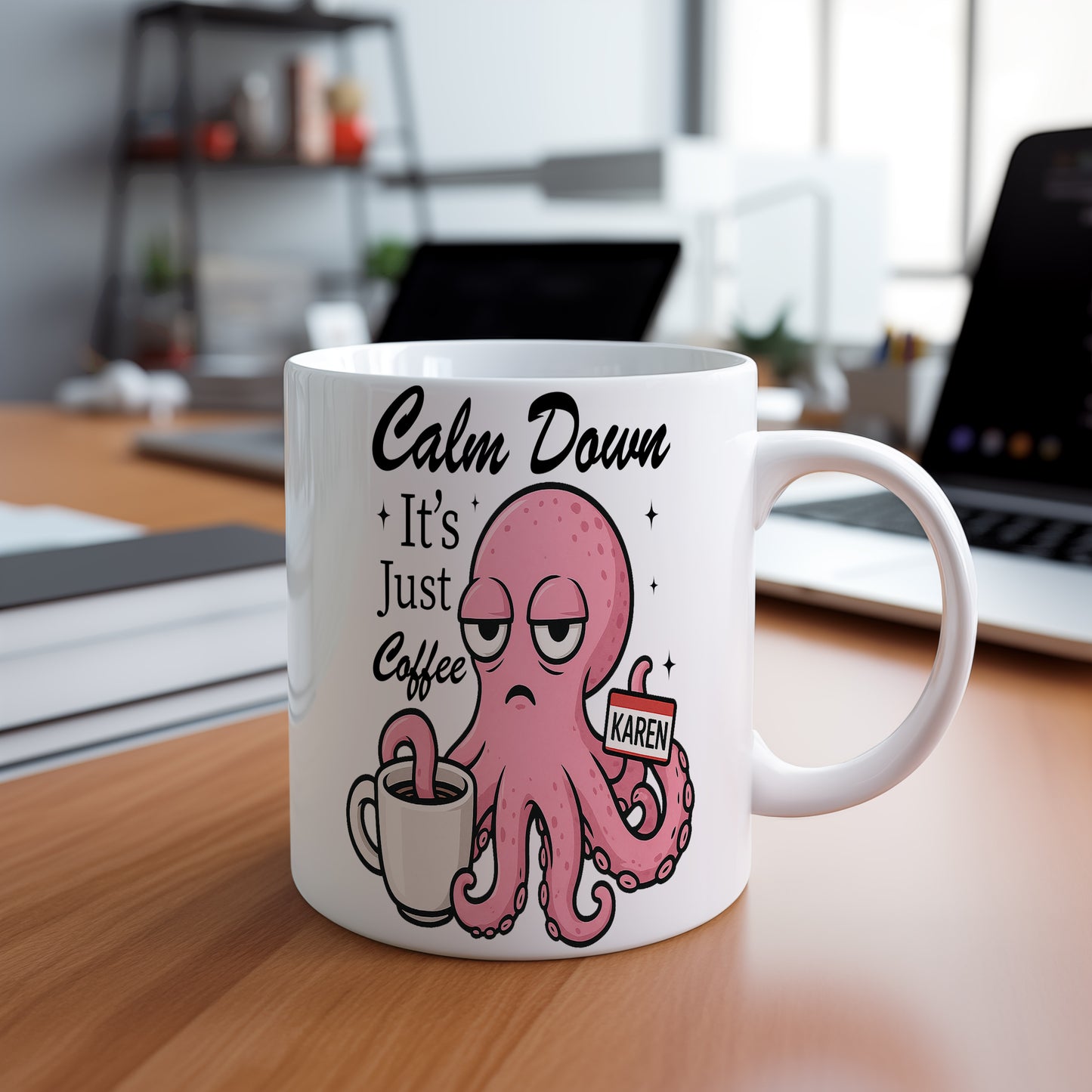 Hrnek s vtipným nápisem – Calm Down