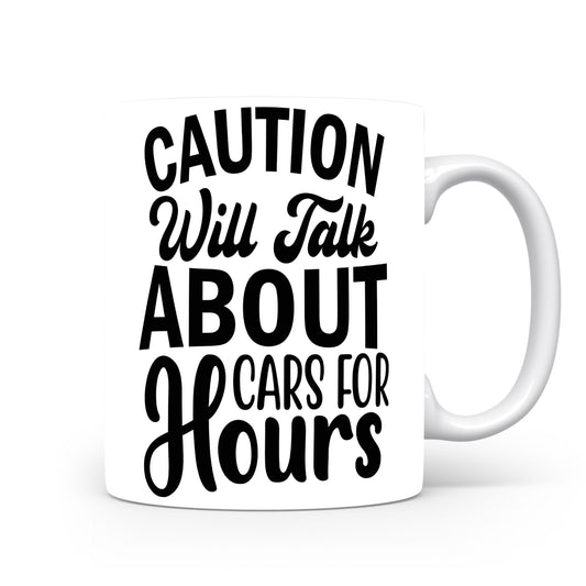 Hrnek pro automobilové nadšence – CAUTION Will Talk