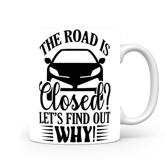 Hrnek pro automobilové nadšence – The Road is Closed?