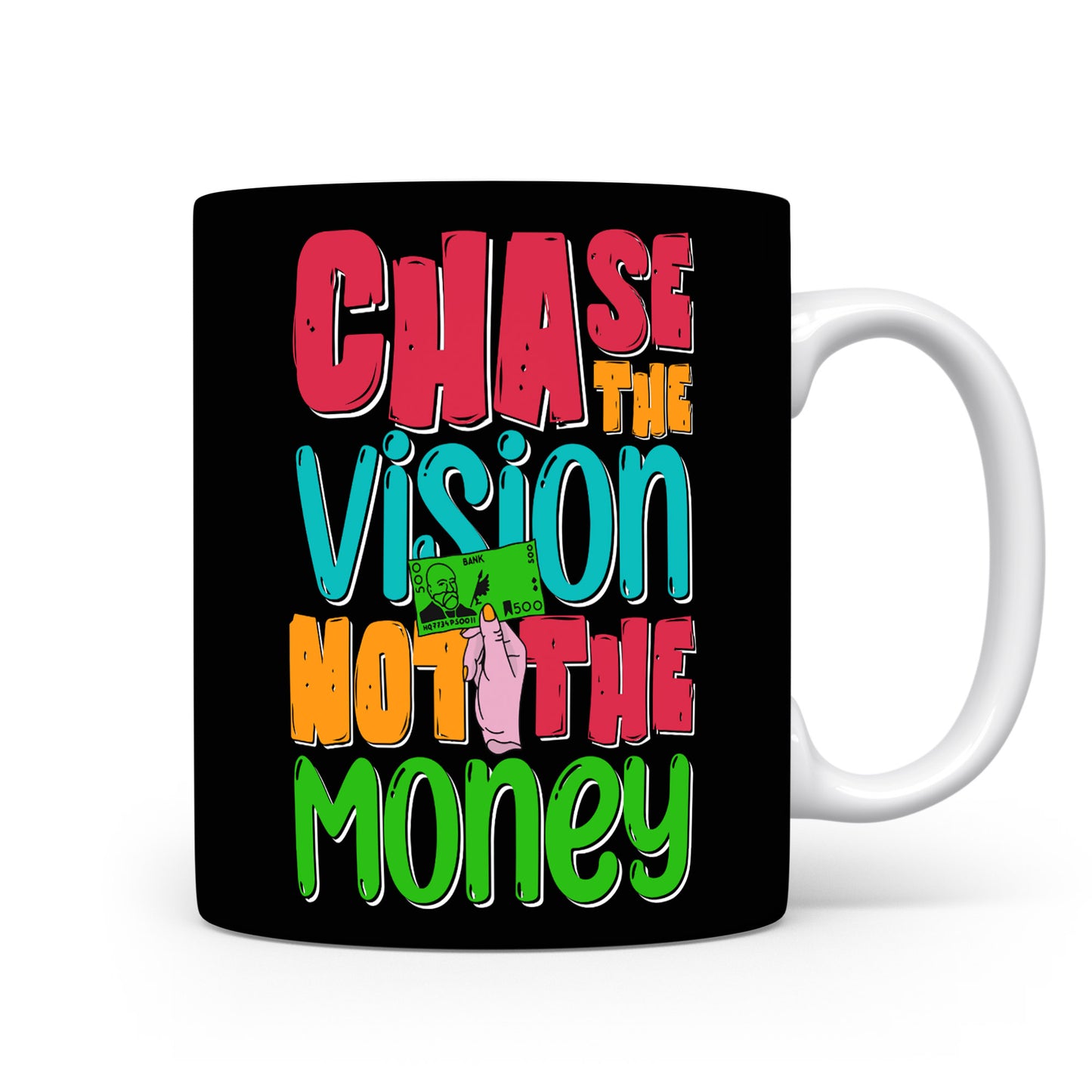 Hrnek s motivačním citátem – Chase the Vision