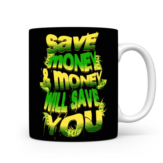 Hrnek s motivačním citátem – Save Money