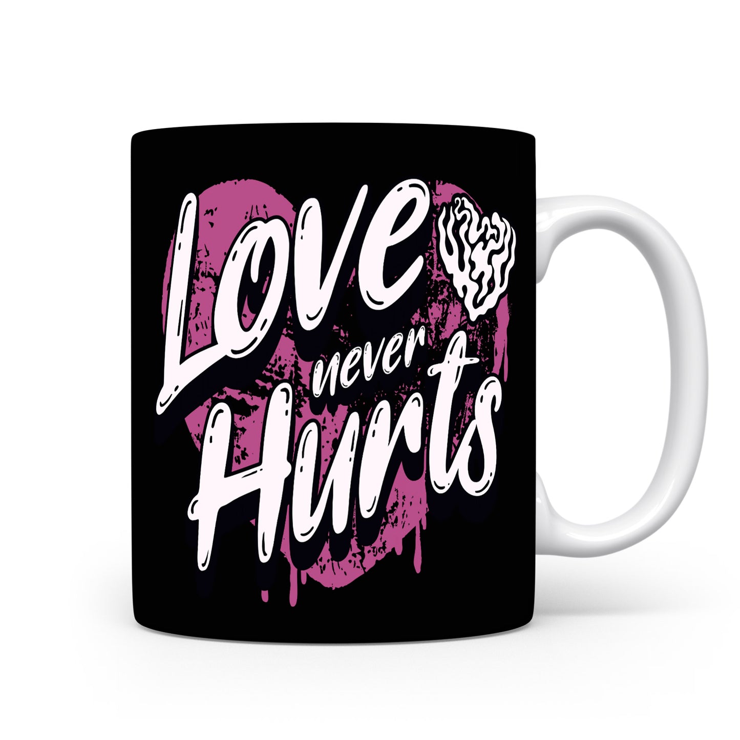 Hrnek s motivačním citátem – Love Never Hurts