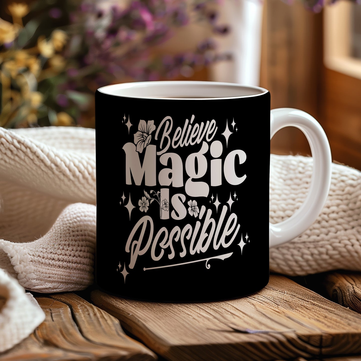 Hrnek s motivačním citátem – Magic is Possible