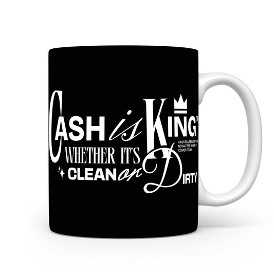 Hrnek s motivačním citátem – Cash is King