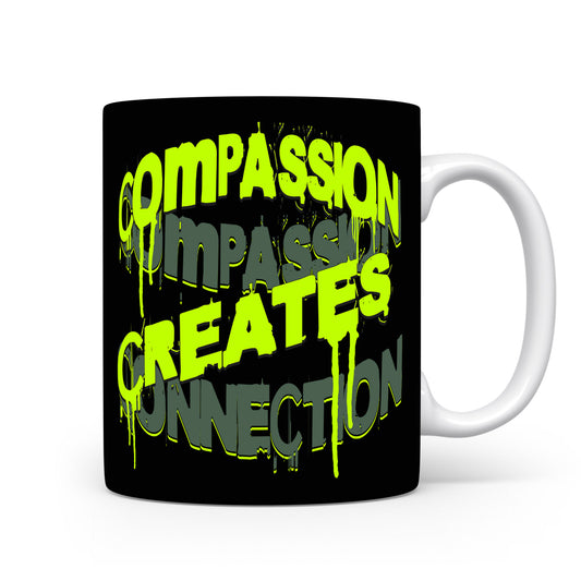 Hrnek s motivačním citátem – Compassion Creates Connection