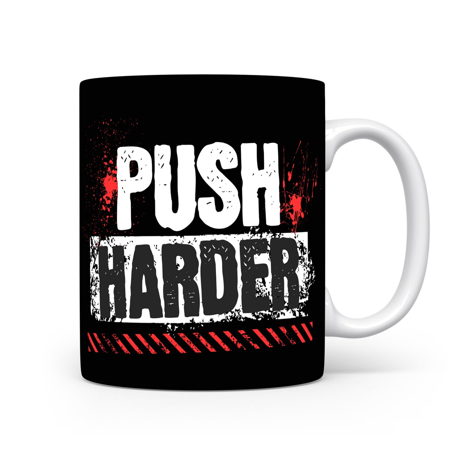 Hrnek s motivačním citátem – Push Harder