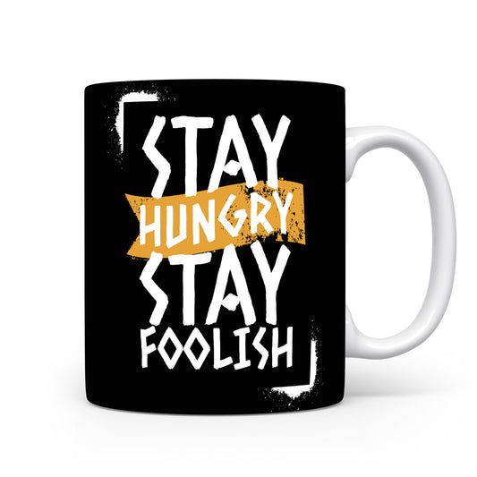 Hrnek s motivačním citátem – Stay Hungry