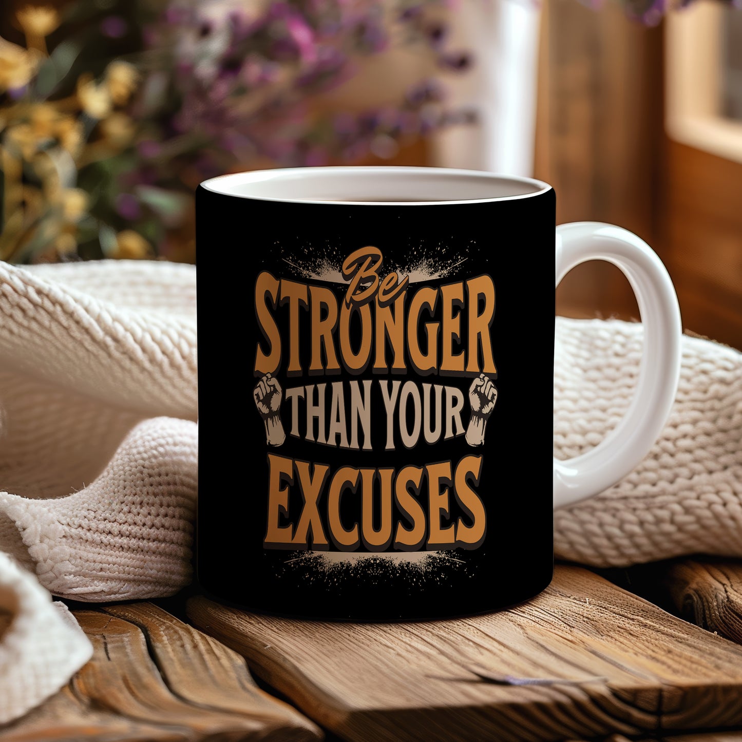 Hrnek s motivačním citátem – Be Stronger