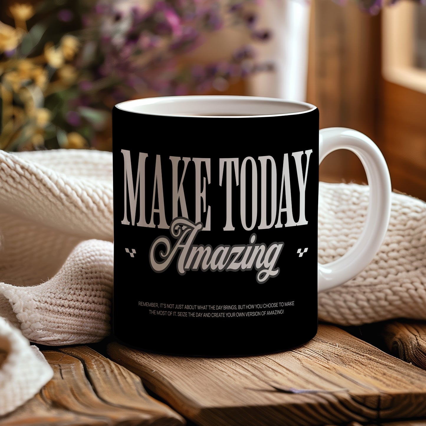 Hrnek s motivačním citátem – Make Today Amazing
