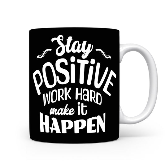 Hrnek s motivačním citátem – Stay Positive