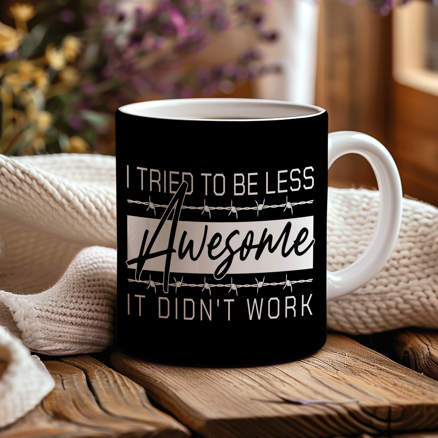 Hrnek s motivačním citátem – Awesome