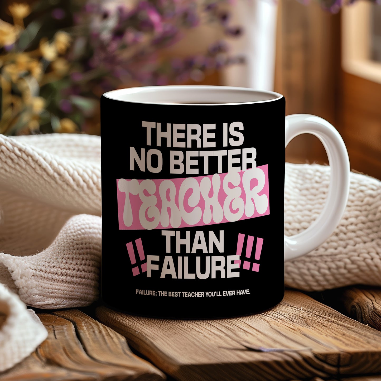 Hrnek s motivačním citátem – No Better Teacher