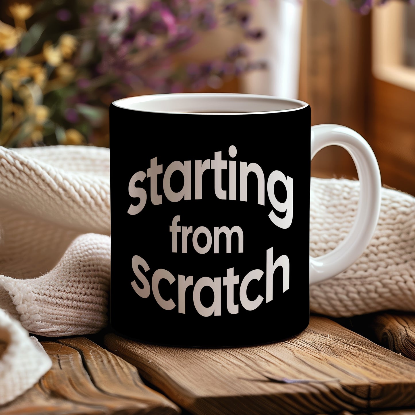 Hrnek s motivačním citátem – Starting from Scratch