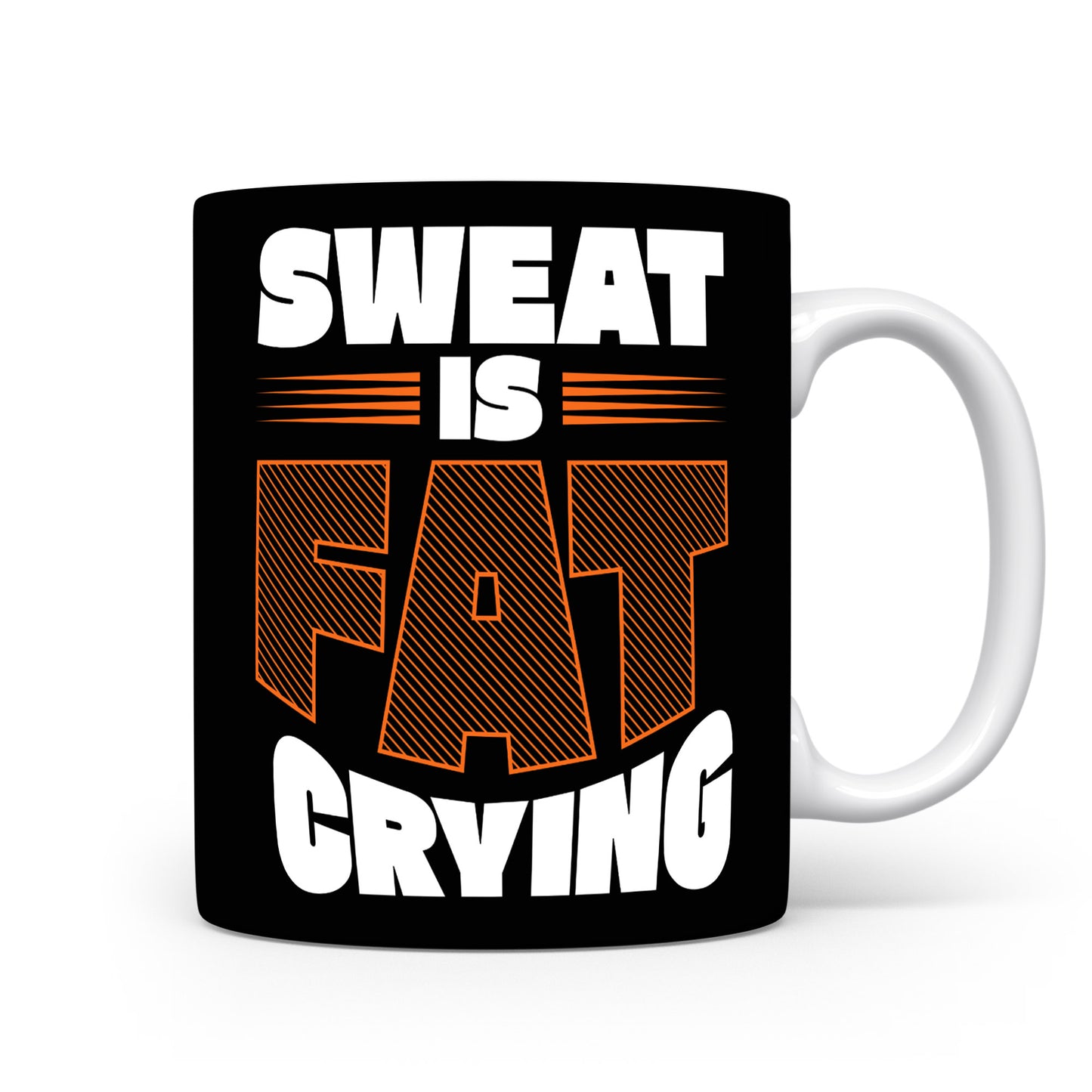Hrnek s motivačním citátem – Sweat is Fat