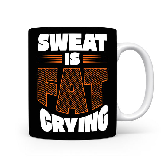 Hrnek s motivačním citátem – Sweat is Fat