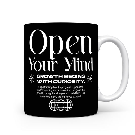 Hrnek s motivačním citátem – Open Your Mind